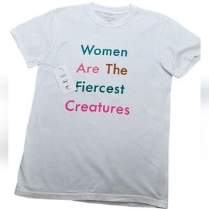 Citizens Of Humanity White Tee with Colorful Text